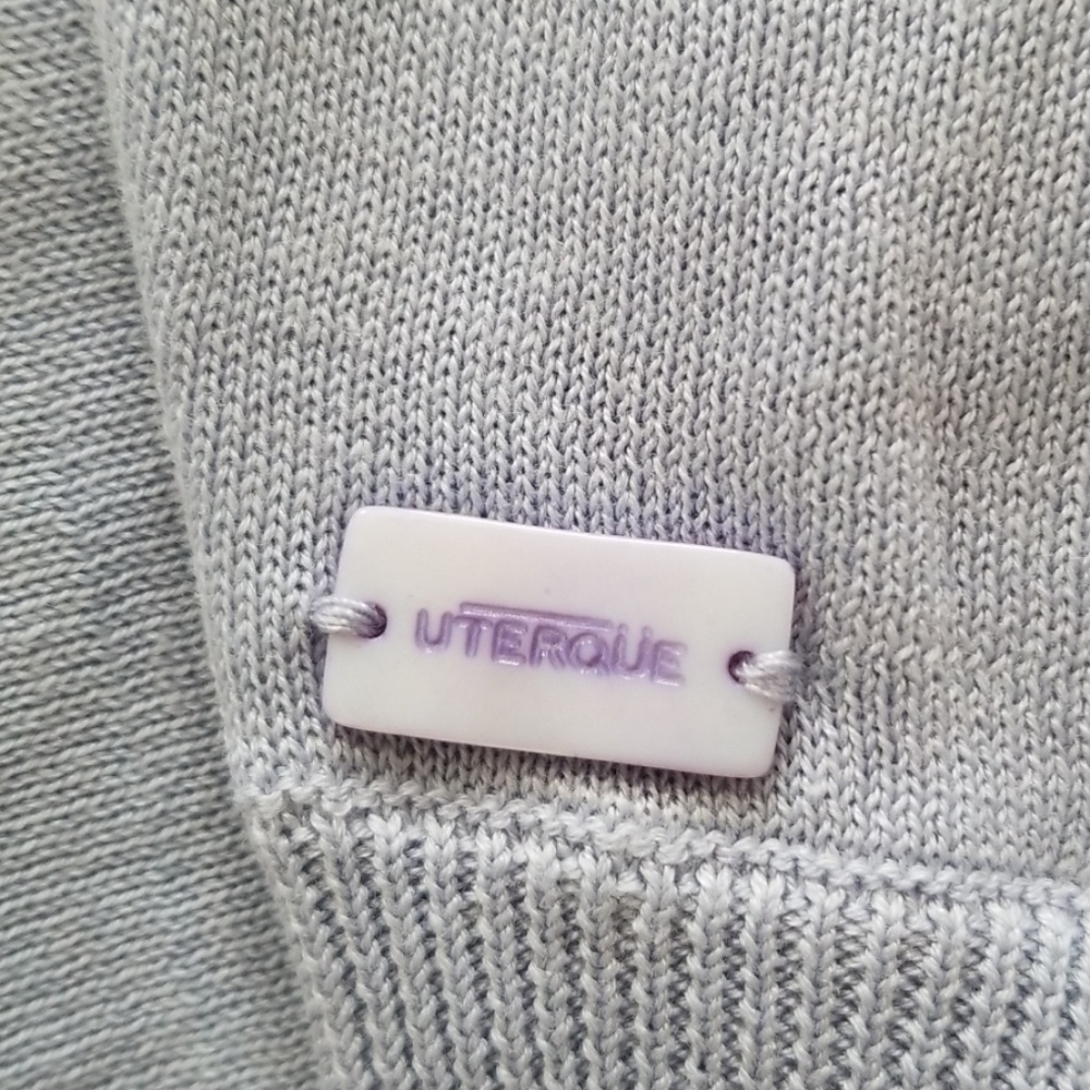 Uterqüe Extra-fine Silk/ Cotton V-neck Sweater M - Picture 5 of 8
